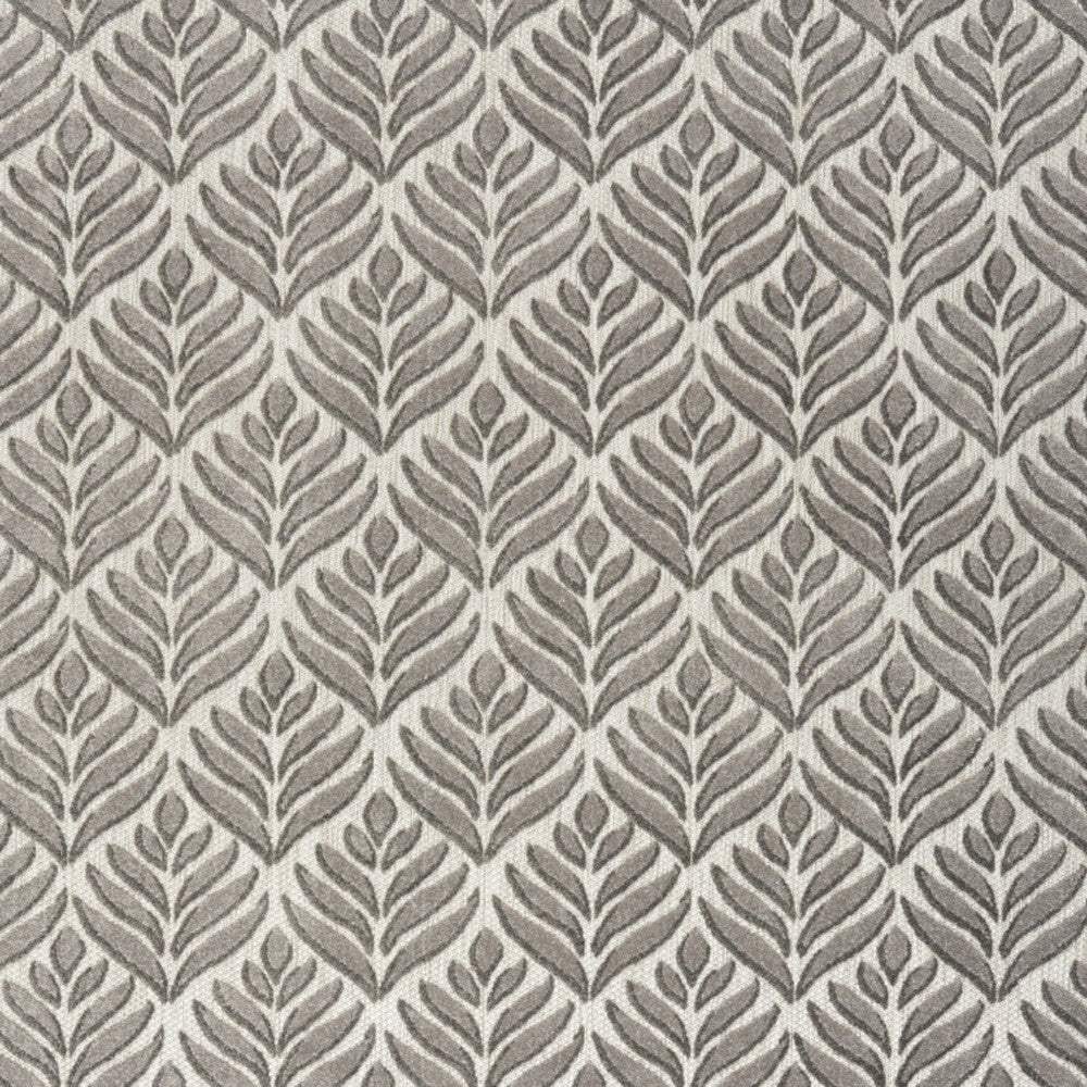 8' X 11' Charcoal Floral Stain Resistant Non Skid Area Rug - Homeroots - Flyclothing LLC