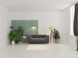 4' X 6' Ivory And Grey Floral Stain Resistant Non Skid Area Rug - Homeroots - Flyclothing LLC
