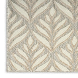 4' X 6' Ivory And Grey Floral Stain Resistant Non Skid Area Rug - Homeroots - Flyclothing LLC