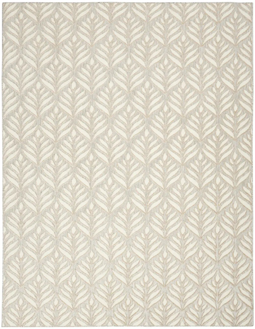 5' X 8' Ivory And Grey Floral Stain Resistant Non Skid Area Rug - Homeroots - Flyclothing LLC