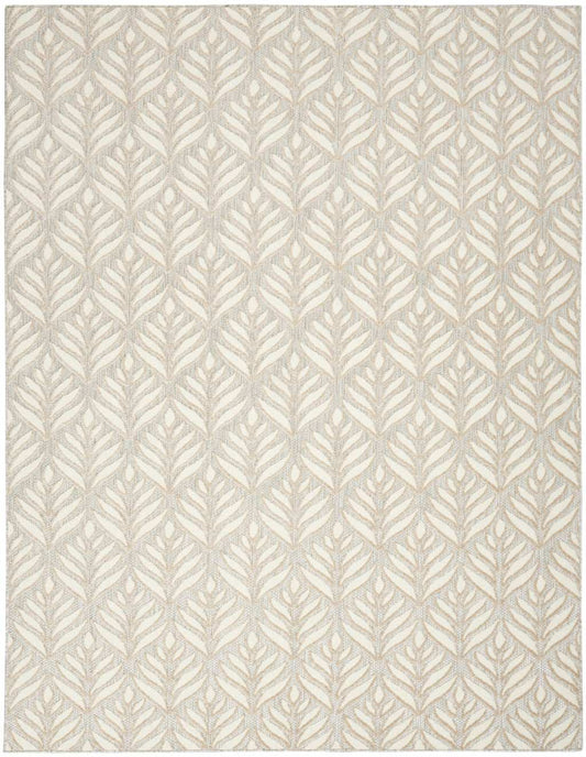 5' X 8' Ivory And Grey Floral Stain Resistant Non Skid Area Rug - Homeroots - Flyclothing LLC