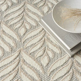 5' X 8' Ivory And Grey Floral Stain Resistant Non Skid Area Rug - Homeroots - Flyclothing LLC