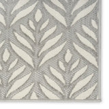 7' X 10' Grey Floral Stain Resistant Non Skid Area Rug - Homeroots - Flyclothing LLC