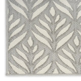 5' X 8' Grey Floral Stain Resistant Non Skid Area Rug - Homeroots - Flyclothing LLC