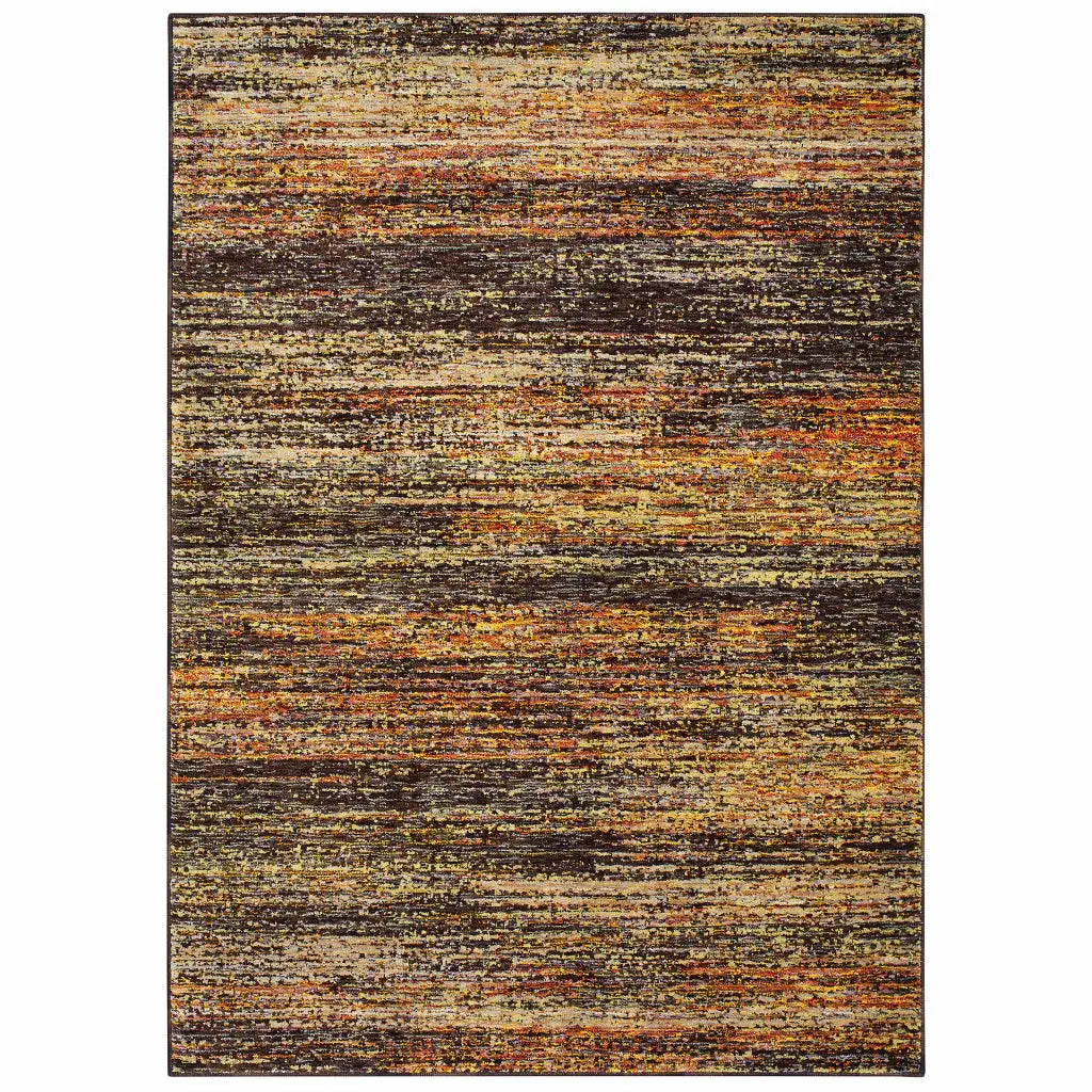 2' X 3' Orange Red Abstract Power Loom Area Rug - Homeroots - Flyclothing LLC