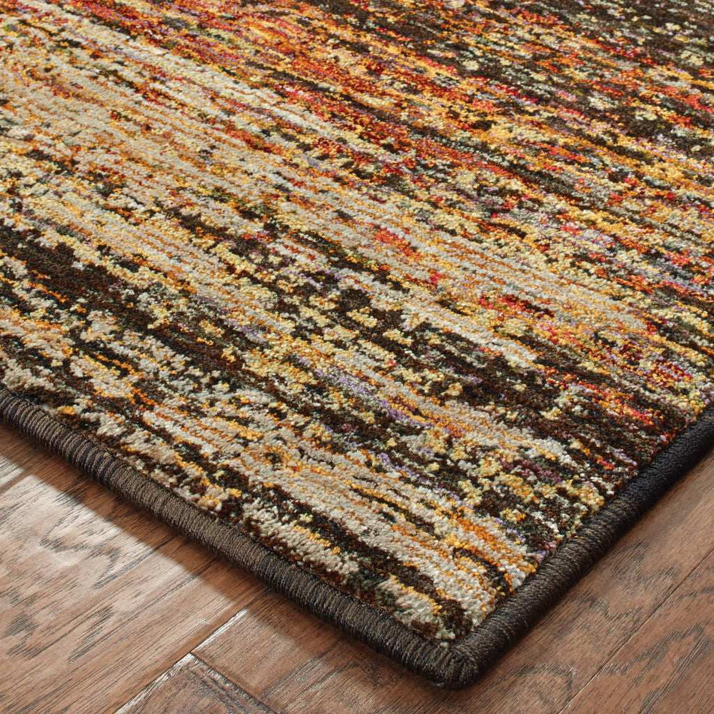 2' X 3' Orange Red Abstract Power Loom Area Rug - Homeroots - Flyclothing LLC