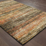 2' X 3' Orange Red Abstract Power Loom Area Rug - Homeroots - Flyclothing LLC
