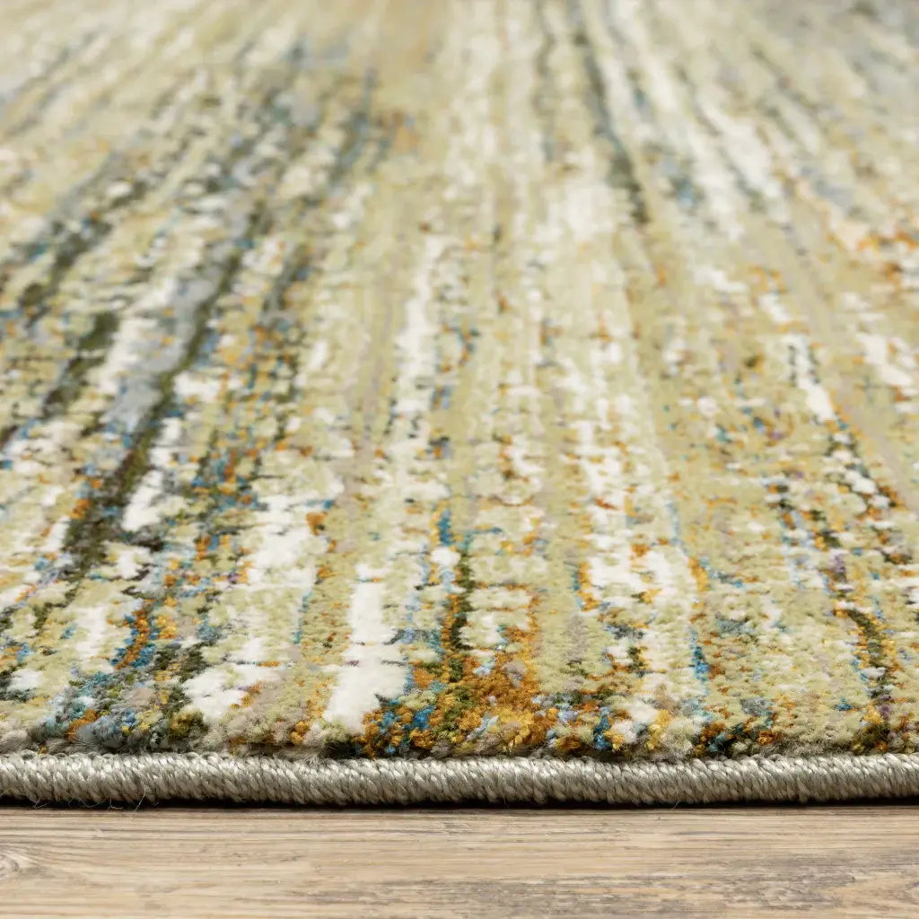 2' X 3' Blue and Ivory Abstract Power Loom Area Rug - Homeroots - Flyclothing LLC