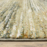 2' X 3' Blue and Ivory Abstract Power Loom Area Rug - Homeroots - Flyclothing LLC