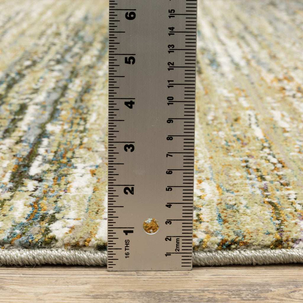 2' X 3' Blue and Ivory Abstract Power Loom Area Rug - Homeroots - Flyclothing LLC