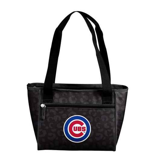 Chicago Cubs Leopard Print 16 Can Cooler Tote - Logo Brands - Flyclothing LLC