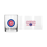 Chicago Cubs 14oz Letterman Rocks Glass
