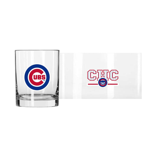 Chicago Cubs 14oz Letterman Rocks Glass - Logo Brands - Flyclothing LLC