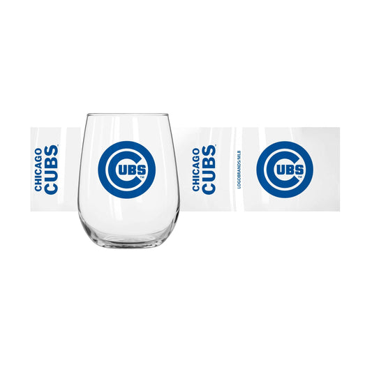 Chicago Cubs 16oz Gameday Curved Beverage Glass - Logo Brands - Flyclothing LLC