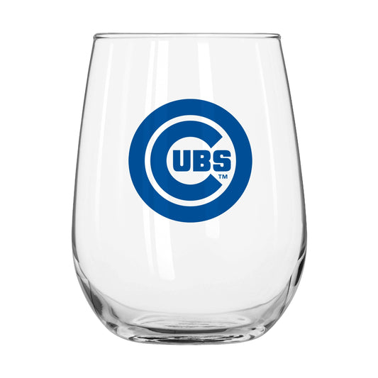 Chicago Cubs 16oz Gameday Curved Beverage Glass - Logo Brands - Flyclothing LLC