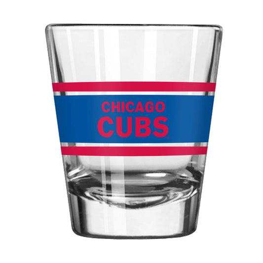 Chicago Cubs 2oz Stripe Shot Glass - Logo Brands - Flyclothing LLC
