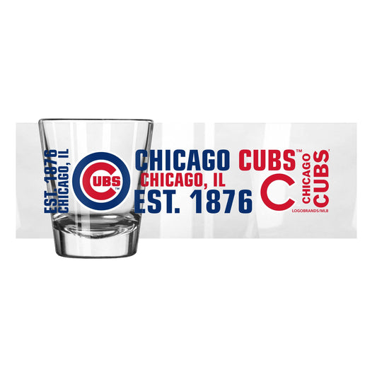 Chicago Cubs 2oz Spirit Shot Glass - Logo Brands - Flyclothing LLC