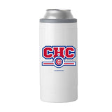 Chicago Cubs Letterman 12 oz Slim Can Coolie - Logo Brands - Flyclothing LLC