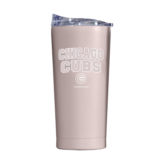 Chicago Cubs 20oz Stencil Powder Coat Tumbler - Logo Brands - Flyclothing LLC