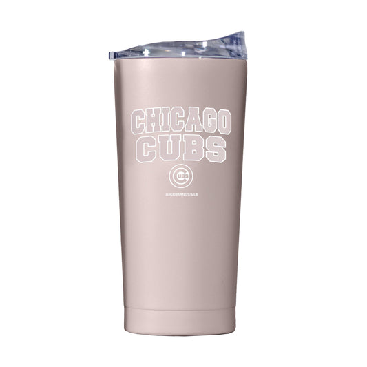 Chicago Cubs 20oz Stencil Powder Coat Tumbler - Logo Brands - Flyclothing LLC