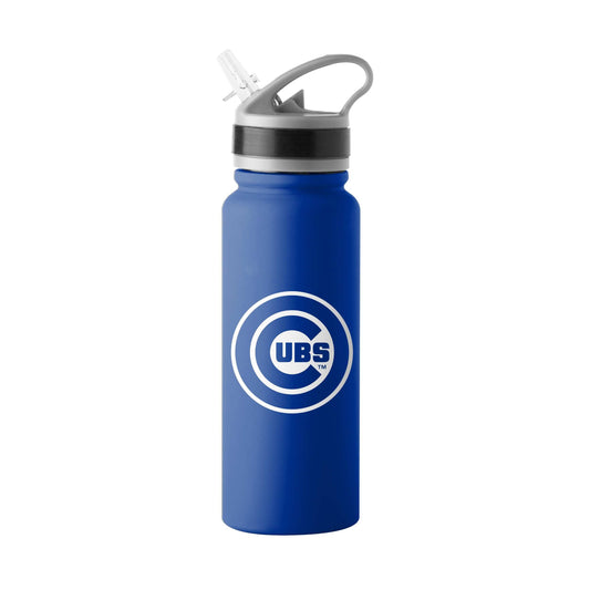 Chicago Cubs Logo 25oz Stainless Single Wall Flip Top Bottle - Logo Brands - Flyclothing LLC