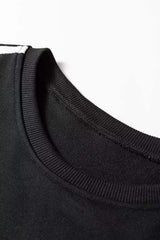 Striped Detail Crewneck Pullover Elastic Sweatpants 2pcs Outfit - Trendsi - Flyclothing LLC