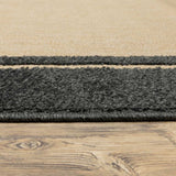 2' X 3' Beige and Black Stain Resistant Indoor Outdoor Area Rug - Homeroots - Flyclothing LLC