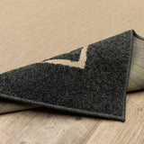 2' X 3' Beige and Black Stain Resistant Indoor Outdoor Area Rug - Homeroots - Flyclothing LLC