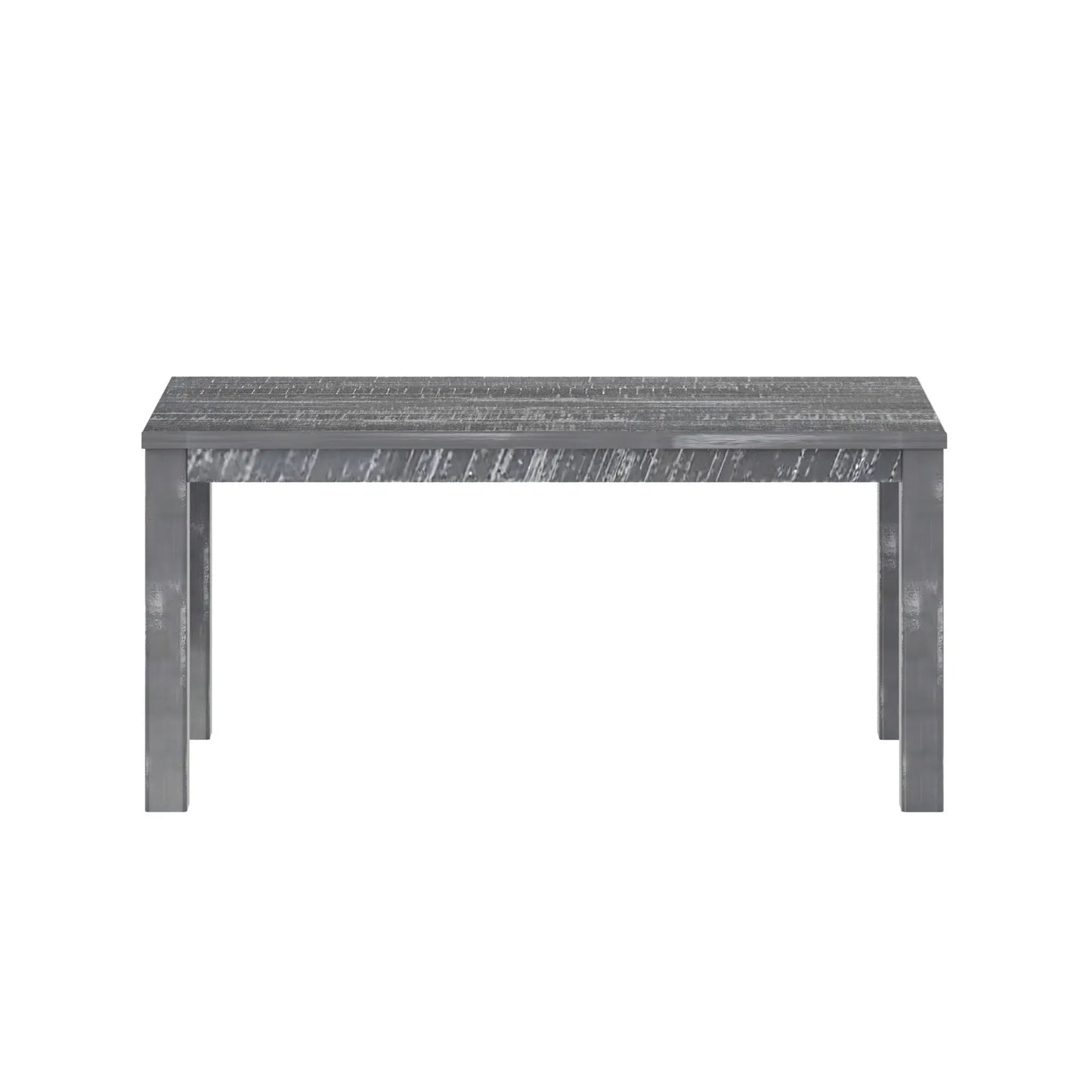 35" Gray Solid Wood Dining Table - Homeroots - Flyclothing LLC