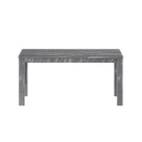 35" Gray Solid Wood Dining Table - Homeroots - Flyclothing LLC
