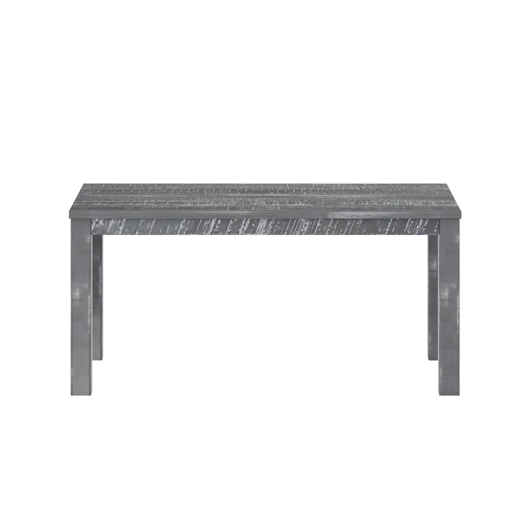 35" Gray Solid Wood Dining Table - Homeroots - Flyclothing LLC
