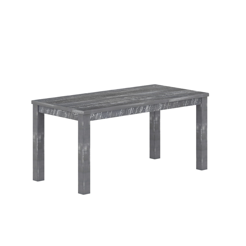 35" Gray Solid Wood Dining Table - Homeroots - Flyclothing LLC