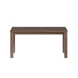 35" Espresso Solid Wood Dining Table