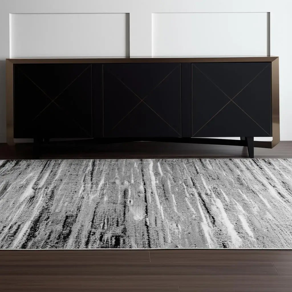 4' X 6' Grey Abstract Area Rug - Homeroots - Flyclothing LLC