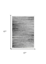 4' X 6' Grey Abstract Area Rug - Homeroots - Flyclothing LLC