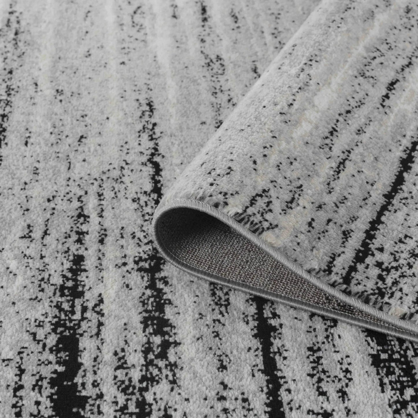 7' X 10' Grey Abstract Area Rug - Homeroots - Flyclothing LLC