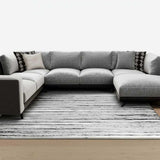 7' X 10' Grey Abstract Area Rug - Homeroots - Flyclothing LLC
