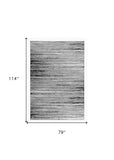 7' X 10' Grey Abstract Area Rug - Homeroots - Flyclothing LLC
