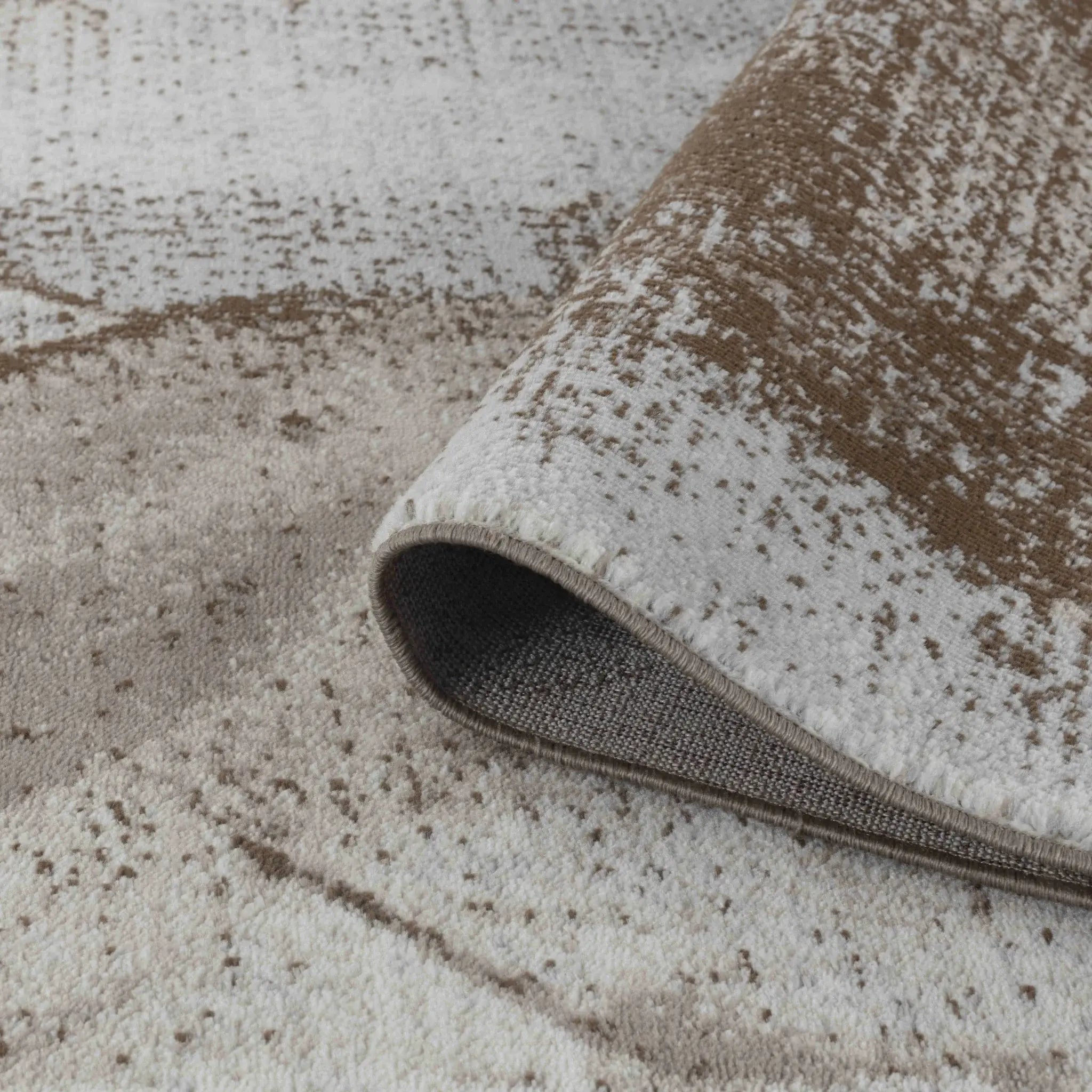 5' X 8' Brown Abstract Area Rug - Homeroots - Flyclothing LLC