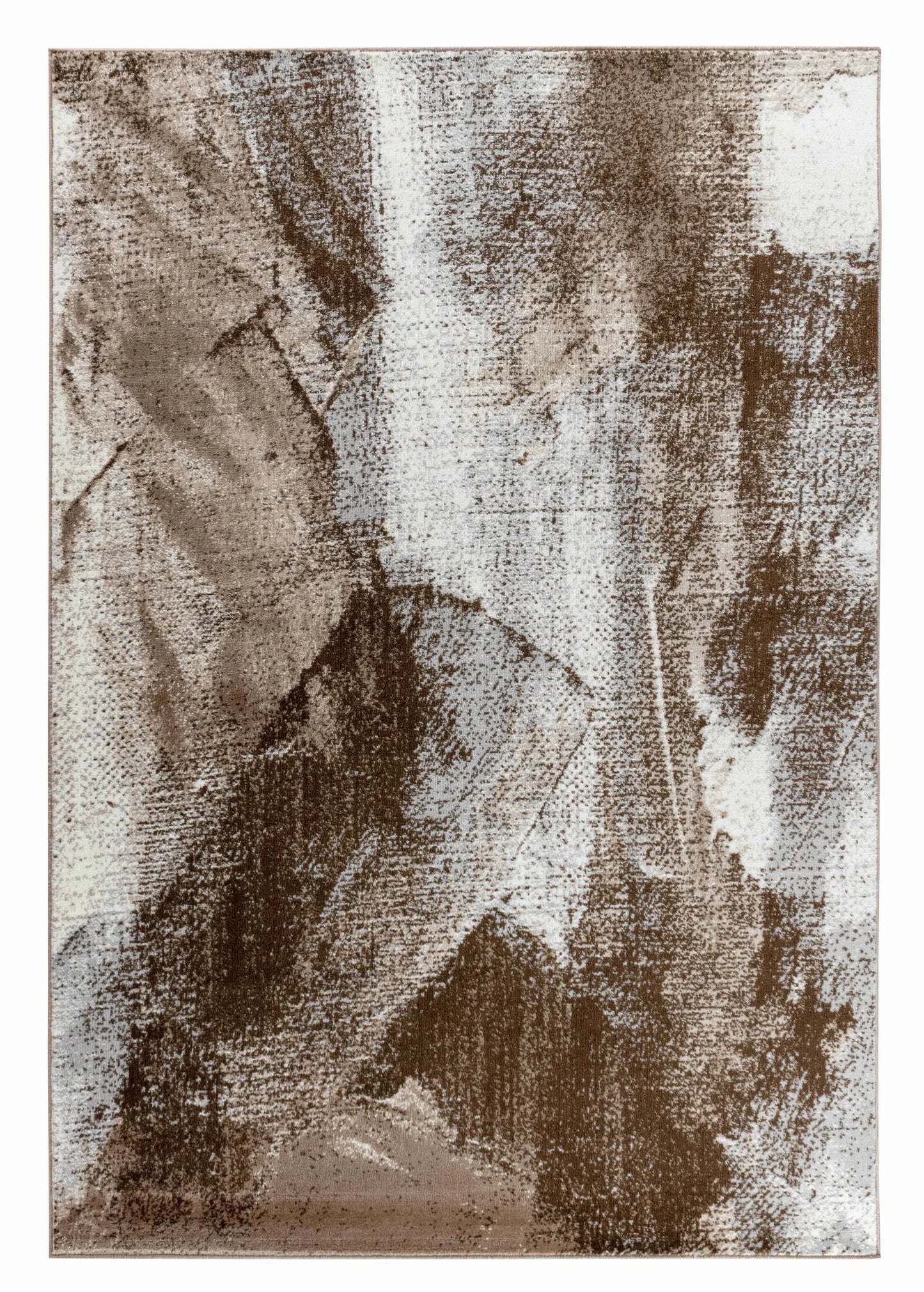5' X 8' Brown Abstract Area Rug - Homeroots - Flyclothing LLC