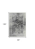 8' X 11' Black Oriental Area Rug - Homeroots - Flyclothing LLC