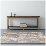 4' X 6' Brown Abstract Area Rug - Homeroots - Flyclothing LLC