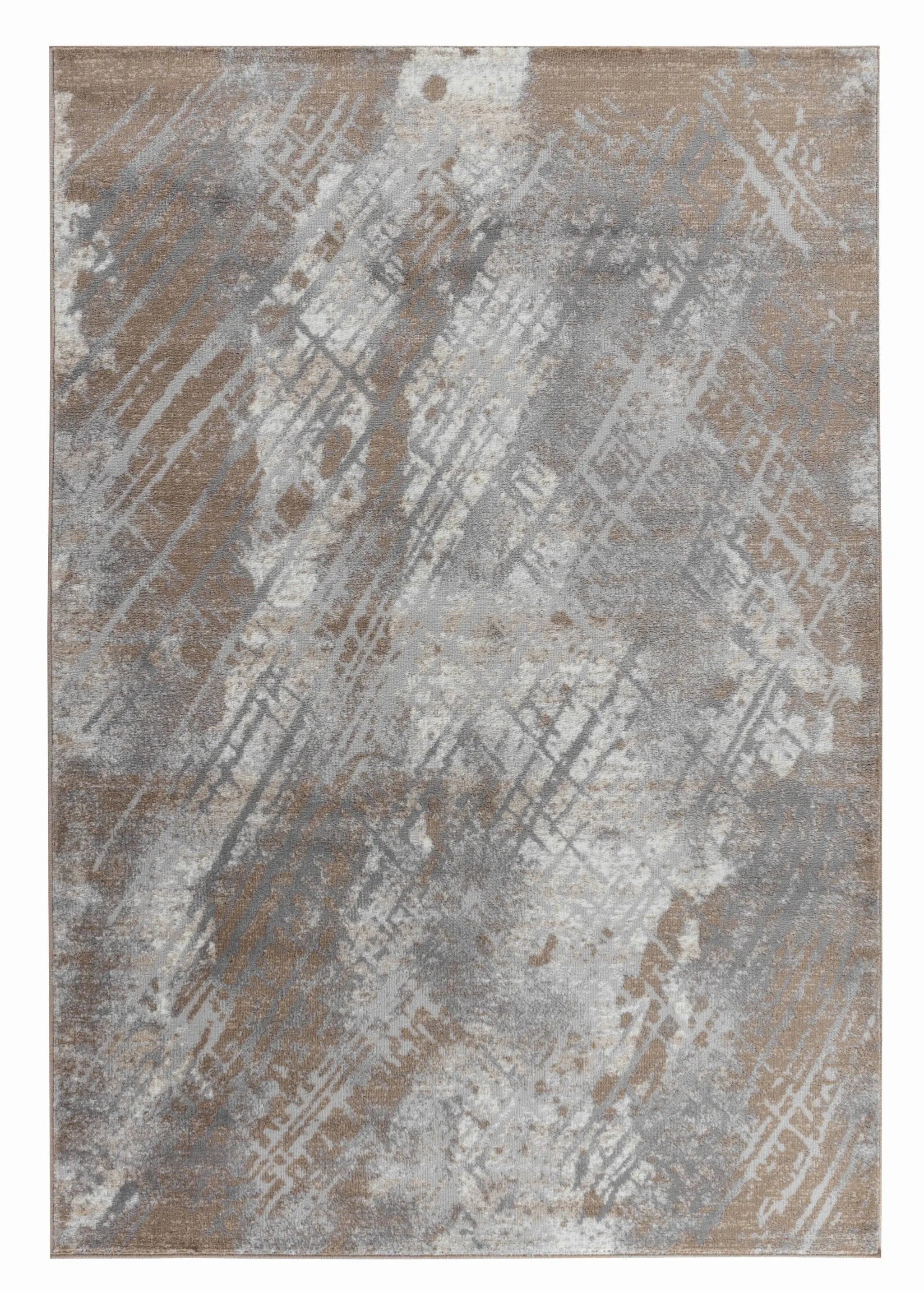 4' X 6' Brown Abstract Area Rug - Homeroots - Flyclothing LLC