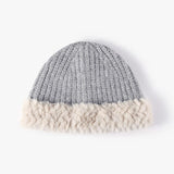 Fuzzy Hem Knit Hat - Trendsi
