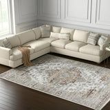 8' X 11' Brown Oriental Area Rug - Homeroots - Flyclothing LLC