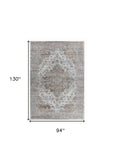 8' X 11' Brown Oriental Area Rug - Homeroots - Flyclothing LLC