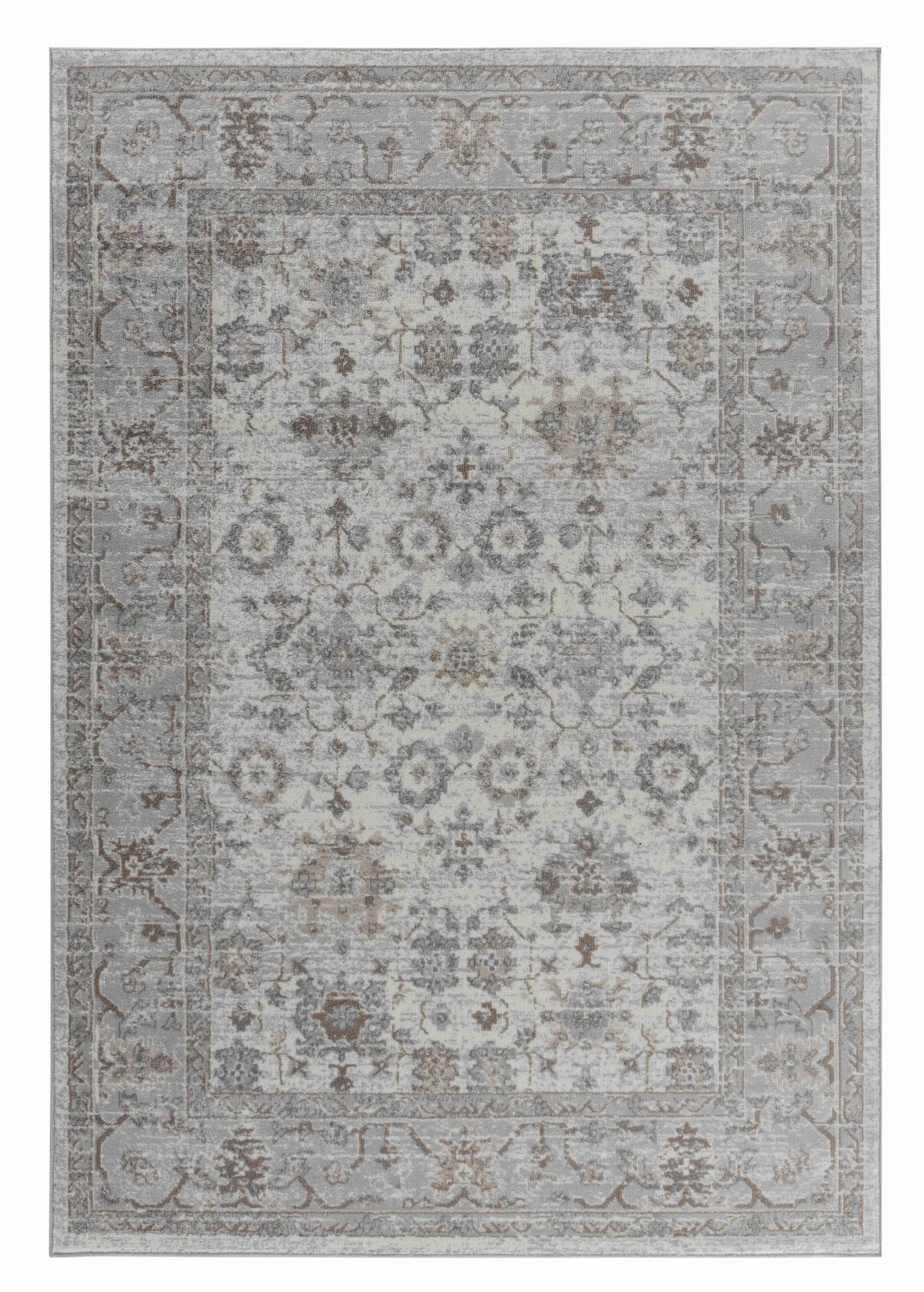 4' X 6' Grey Oriental Area Rug - Homeroots - Flyclothing LLC
