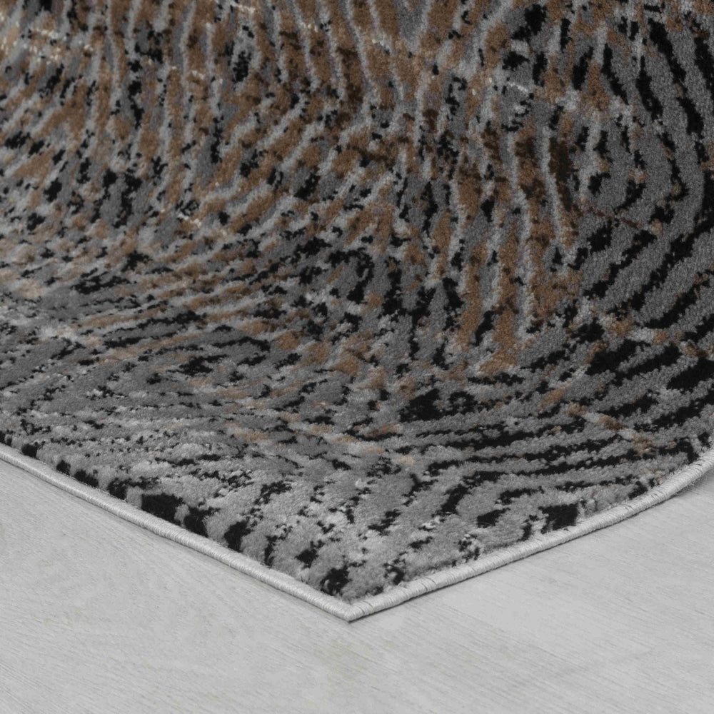 5' X 8' Brown Geometric Area Rug - Homeroots - Flyclothing LLC