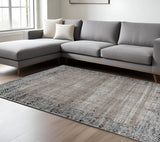 7' X 10' Brown Geometric Area Rug - Homeroots - Flyclothing LLC