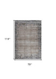 7' X 10' Brown Geometric Area Rug - Homeroots - Flyclothing LLC